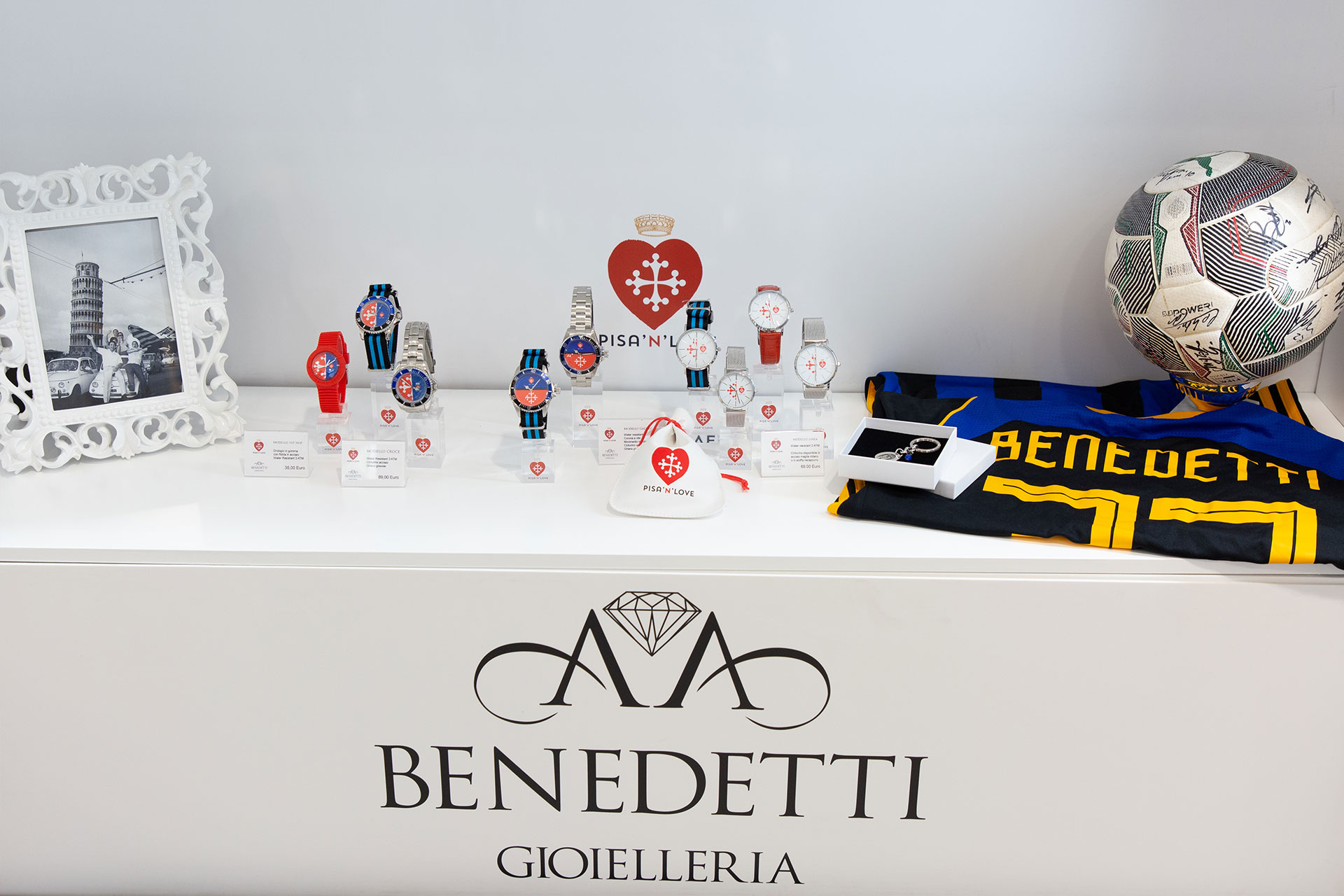 Vetrina - Collezione PISA'N'LOVE | Gioielleria Artigianale Benedetti a Pisa