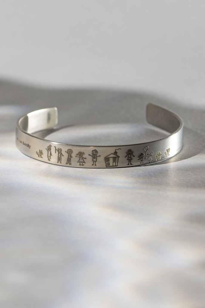 bracciale family acciaio - Collezione We Steel | Gioielleria artigianale Benedetti di Pisa dal 1932