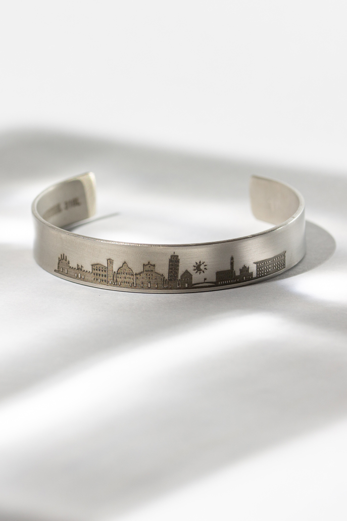 Bracciale Skyline acciaio - Collezione We Steel | Gioielleria artigianale Benedetti di Pisa dal 1932